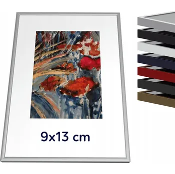 Obraz Kovový rámeček 9x13 cm, bílá barva