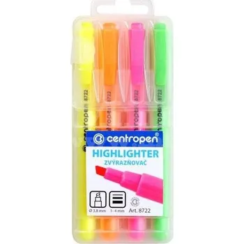 Zvýrazňovač Zvýrazňovače 8722/4 sada klín.hrot 1-4mm