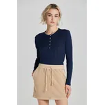 TRIČKO GANT RIBBED LS HENLEY CLASSIC BLUE