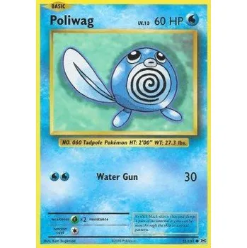 Sběratelská karetní hra Pokémon EVO 023/108 Poliwag - Evolutions Stav: Excellent, Verze: NORMAL