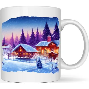 Hrneček - Vánoční motiv (vesnička)