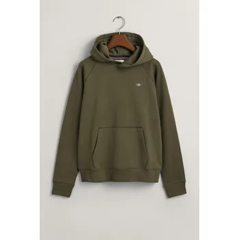 Dívčí mikina MIKINA GANT SHIELD HOODIE JUNIPER GREEN