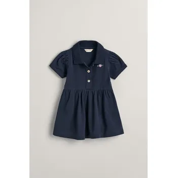 Dámské šaty ŠATY GANT PIQUE SS RUGGER DRESS EVENING BLUE