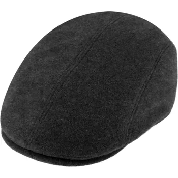 Čepice Fiebig - Headwear since 1903 Pánská šedá vlněná zimní bekovka - ušní klapky (vlna a sympatex) Velikost: 55 cm (S)