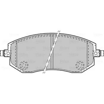 Brzdová destička VALEO Brzdové destičky 598853