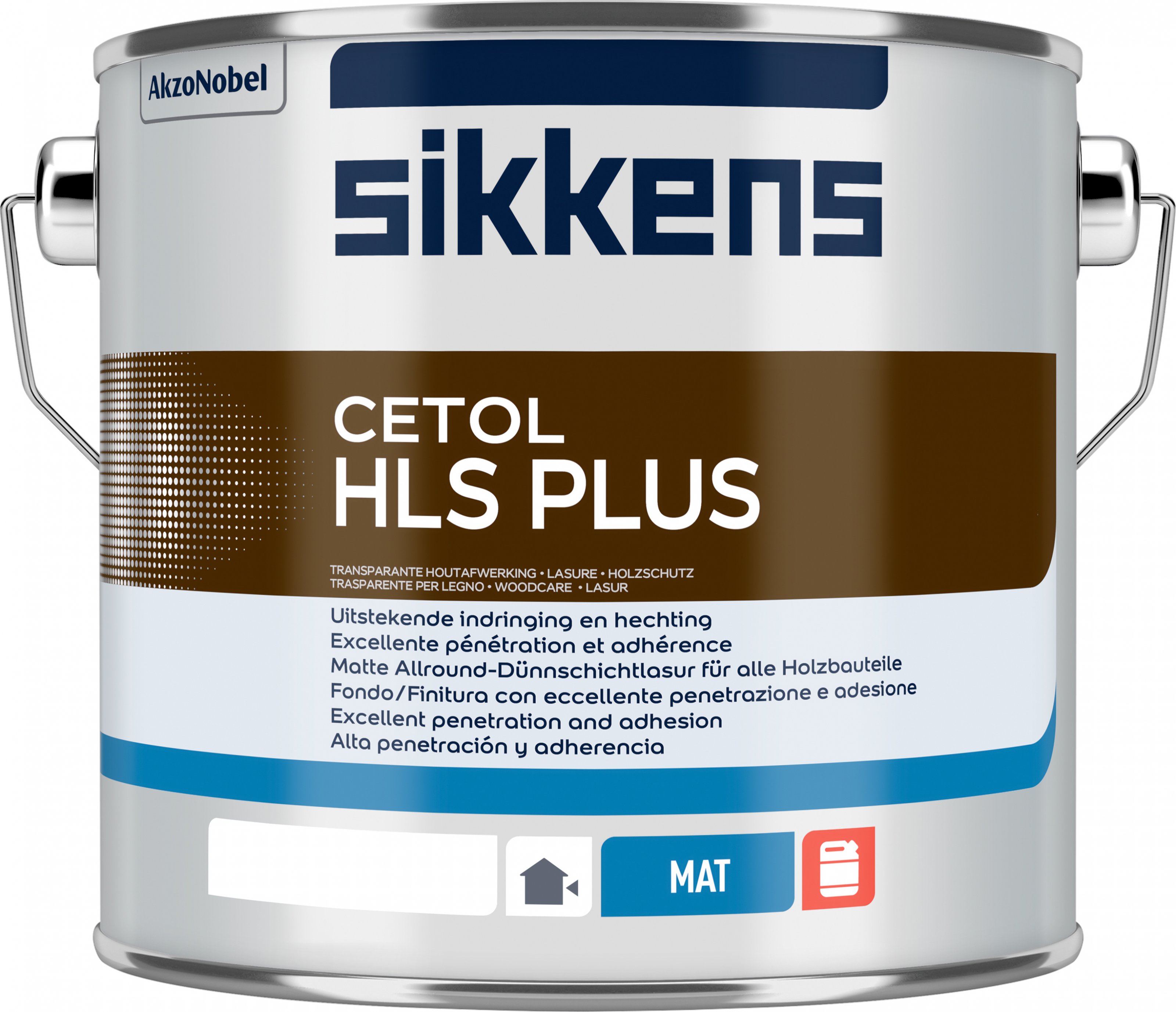 Sikkens Cetol HLS plus – tenkovrstvá lazura na dřevo, venkovní, i na modřín 2,5 litru B8.29.15T (045 mahagon)