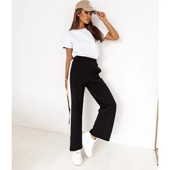 Bílý dámský sportovní oversize komplet Moon - tričko a kalhoty, odstíny bílé L (40) i392_23976-49