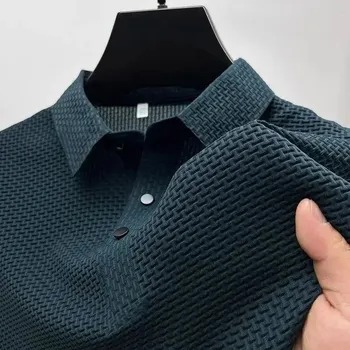 Pánské tričko Pánské tričko s límečkem polo silk Barva: Tmavě Modrá, Velikost: M