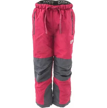 Chlapecké kalhoty Pidilidi kalhoty sportovní outdoorové, podšité fleezovou podšívkou, Pidilidi, PD1121-16, vínová Varianta: 140