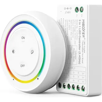 LED páska Mi-Light RF Sada ovladače a přijímače 3v1 pro RGB, RGBW, RGB+CCT LED pásky - LED Solution - FUT037SAPLUS - FUT037SAPLUS