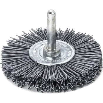 Brusný kotouč Lessmann 417872 | Rotační kartáč se stopkou průměr 6 mm brusné štětiny se zrnem karbidu křemíku 70x12 / 320/0,6