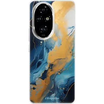Pouzdro na mobilní telefon Odolné silikonové pouzdro iSaprio - Blue Gold Marble - Honor 200 Pro