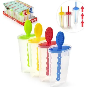 fomička na zmrzlinu Plastic Forte 688843 tvořítka nanuků FIYI 4 ks