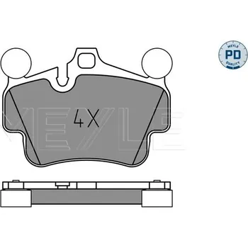 Brzdová destička Sada brzdových destiček, kotoučová brzda MEYLE 025 240 4917/PD