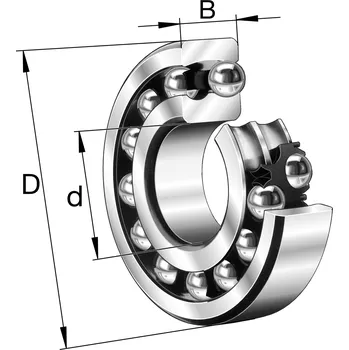 2309-TVH FAG dvouřadé naklápěcí kuličkové ložisko
