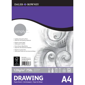 Umělecký papír Blok Simply Drawing - 120g/m² - A4