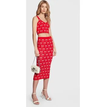 Pinko Top 100210 A0IS Červená Slim Fit XL