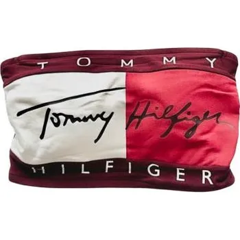 Podprsenka Dámská podprsenka Tommy Hilfiger UW0UW05608 BANDEAU vínová L