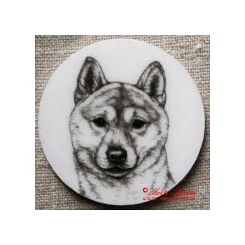 Šiba inu, shiba inu magnet nebo placka - Špendlík brožový