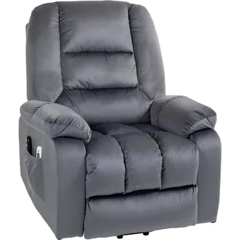 Křeslo Polohovací masážní televizní křeslo Vilém | šedé