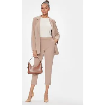 Dámské kalhoty Vero Moda Chino kalhoty Sara 10299871 Béžová Straight Fit 34_32