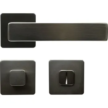 Dveřní kování RK.C26.BORMIO.WC.ANT klika na dveře WC Antracit