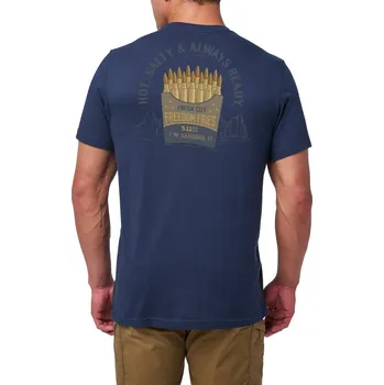 Pánské tričko Triko 5.11 Freedom Fries S/S - Pacific Navy 3XL