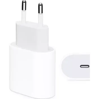 Síťová nabíječka 20W PD USB-C do iPhone bílá Bulk