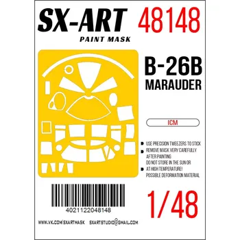 Plastikový model SX-ART 1/48 Paint mask B-26B Marauder (ICM)