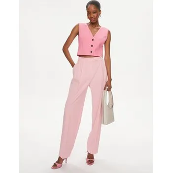 Dámské kalhoty Hugo Kalhoty z materiálu 50489275 Růžová Regular Fit 44