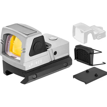 Kolimátor xFORCE Otevřený kolimátor Solar Powered Mini - stříbrný