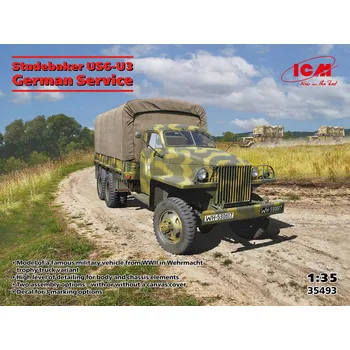 Plastikový model ICM 1/35 Studebaker US6-U3 in German Service