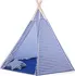 Dětský stan G21 Teepee Zig Zag 180 x 160 x 170 cm modré/bílé