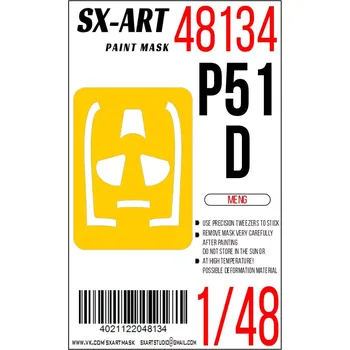 Plastikový model SX-ART 1/48 Paint mask P-51D (Meng)