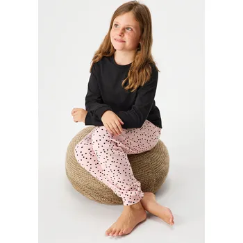 Dámské pyžamo Dívčí bavlněné pyžamo Pink Soft dlouhé