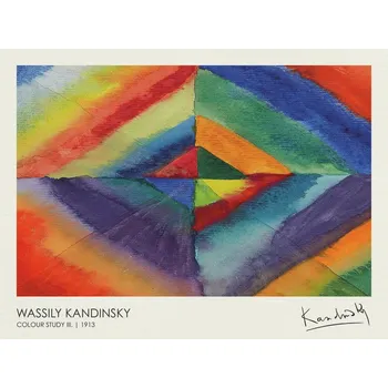 Plakát Plakát, Obraz - Colour Study III. (1913), Wassily Kandinsky
