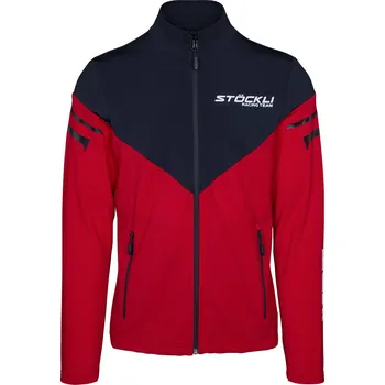 Cyklistické oblečení Pánská mikina Stöckli Technostretch WRT Red/Black