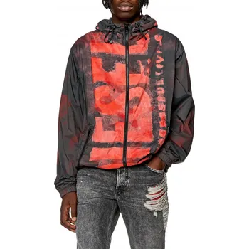 Pánská casual bunda BUNDA DIESEL J-WARRETT-LOGO-LOGO JACKET BLACK