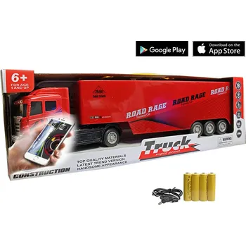 RC model auta Auto na dálkové ovládání truck červený/ žlutý bluetooth APP
