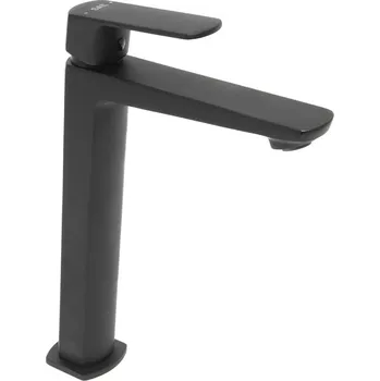 Vodovodní baterie SAT Vysoká umyvadlová baterie SAT Feel bez výpusti černá matná SATBSFEEL285C SATBSFEEL285C