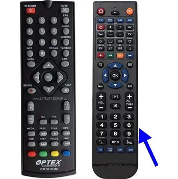 Dálkový ovladač Optex ORT 8910-HD náhradní