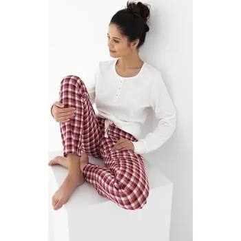 Dámské pyžamo Sensis pyžamo dámské Olympia - ecru, XL (Dámské pyžamo dlouhé)