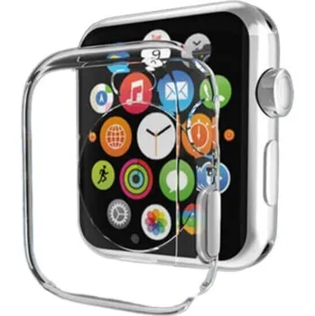 Příslušenství k chytrým hodinkám Ultratenký silikonový obal pro chytré hodinky Apple Watch 46mm (10.série) - průhledný