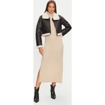 Dámská casual bunda Brave Soul Bunda z imitace kůže LJK-MAX683 Černá Regular Fit 14