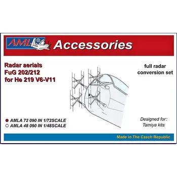 Plastikový model AML 1/72 Radar aerials FuG 202/212 for Heinkel He 219