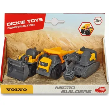 Dickie: sada 3 stavebních vozidel Volvo