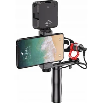Apexel Mount Rukojeť Arm Grip 1/4 ISO pro telefon + mikrofonní lampa Monitor / Apl-vg01