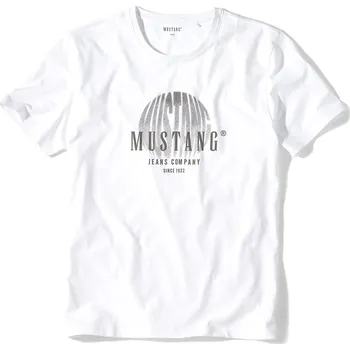 MUSTANG Bílé pánské tričko ELWIN XL 4241_2100.200