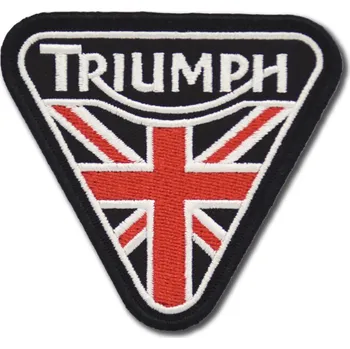 Nášivka Moto nášivka Triumph triangle Black 8 cm x 7 cm