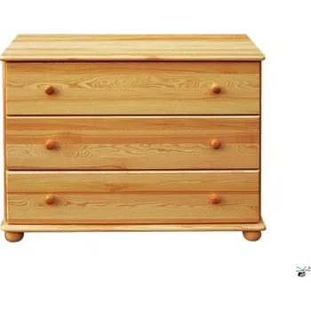 Komoda Komoda 78 - masiv borovice Odstín: Ořech